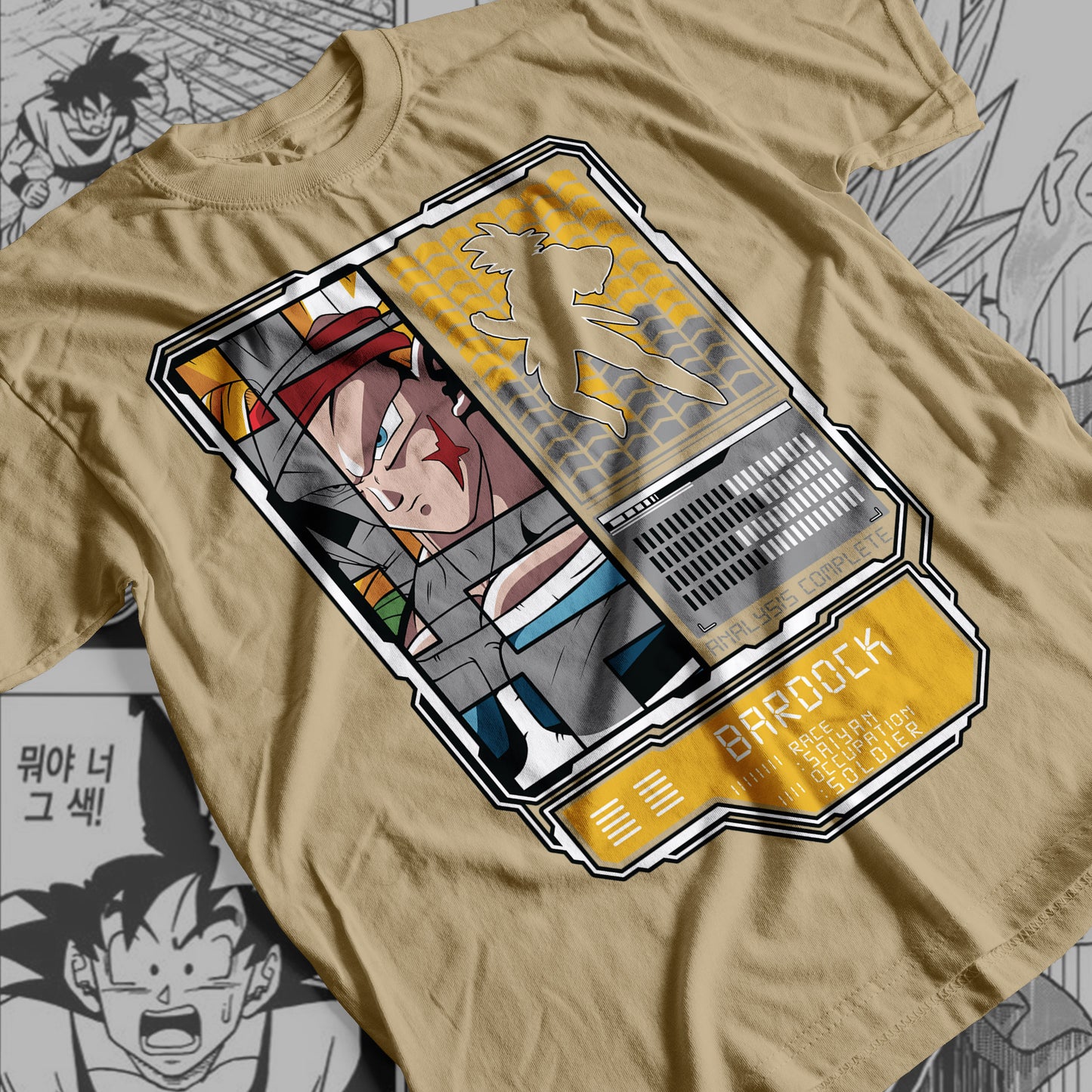 Dragon Ball Super - Bardock  Premium Anime Design, High Quality DTF Print, 100% Cotton Shirt