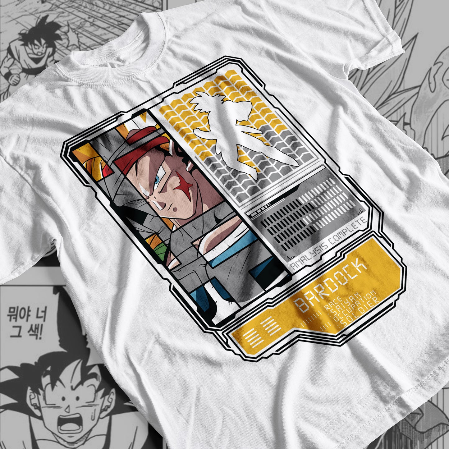 Dragon Ball Super - Bardock  Premium Anime Design, High Quality DTF Print, 100% Cotton Shirt