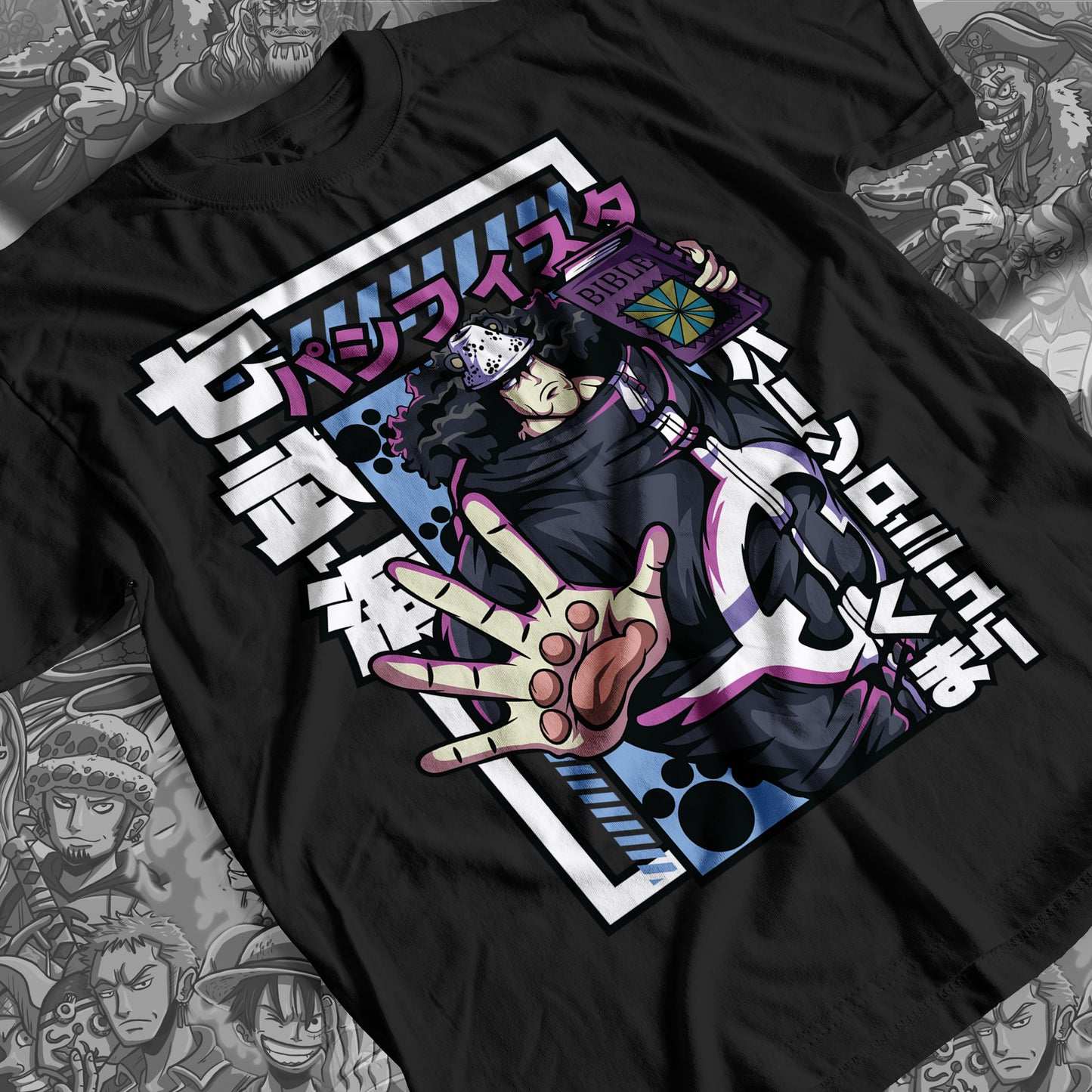 One Piece - Bartholomew  Premium Anime Design, High Quality DTF Print, 100% Cotton Shirt