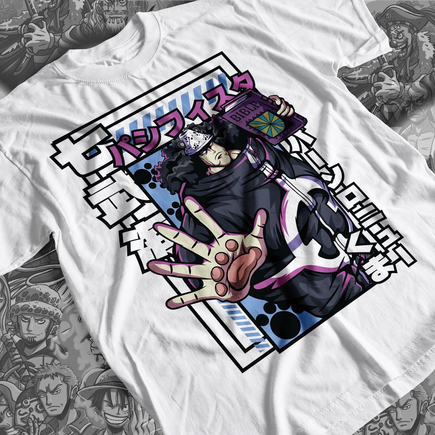 One Piece - Bartholomew  Premium Anime Design, High Quality DTF Print, 100% Cotton Shirt