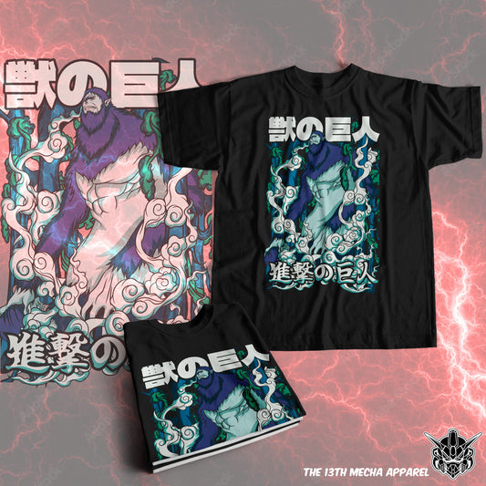 Attack on Titan - Beast Titan 01 Premium Anime Design, High Quality DTF Print, 100% Cotton Shirt