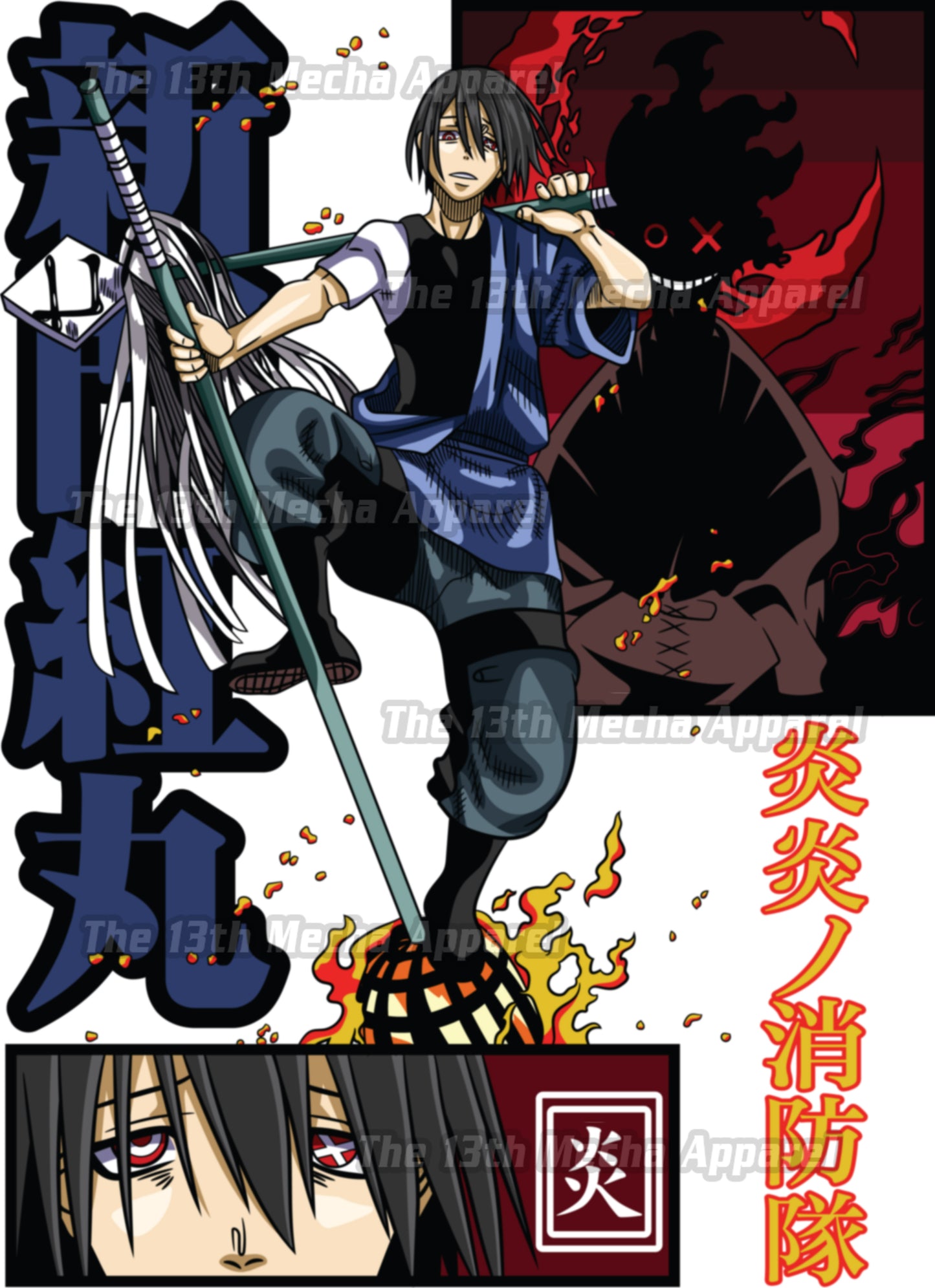 Fire Force- Benimaru Shinmon 01 Premium Anime Design, High Quality DTF Print, 100% Cotton Shirt