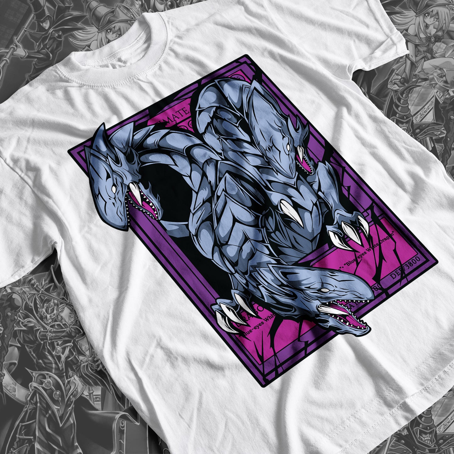 Yu-Gi-Oh! - Blue Eyes Ultimate Dragon 01 Premium Anime Design, High Quality DTF Print, 100% Cotton Shirt
