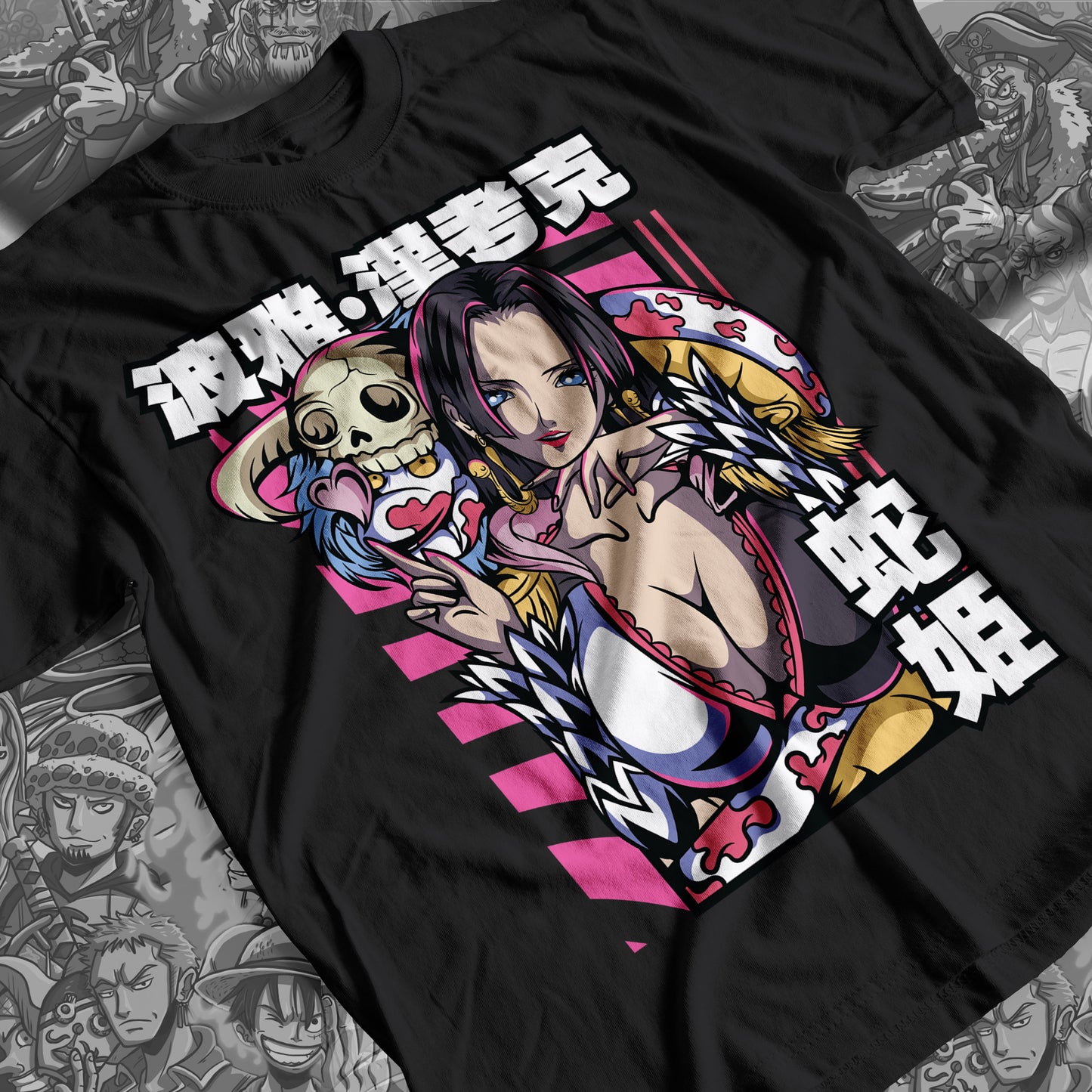 One Piece - Boa Hancock  Premium Anime Design, High Quality DTF Print, 100% Cotton Shirt