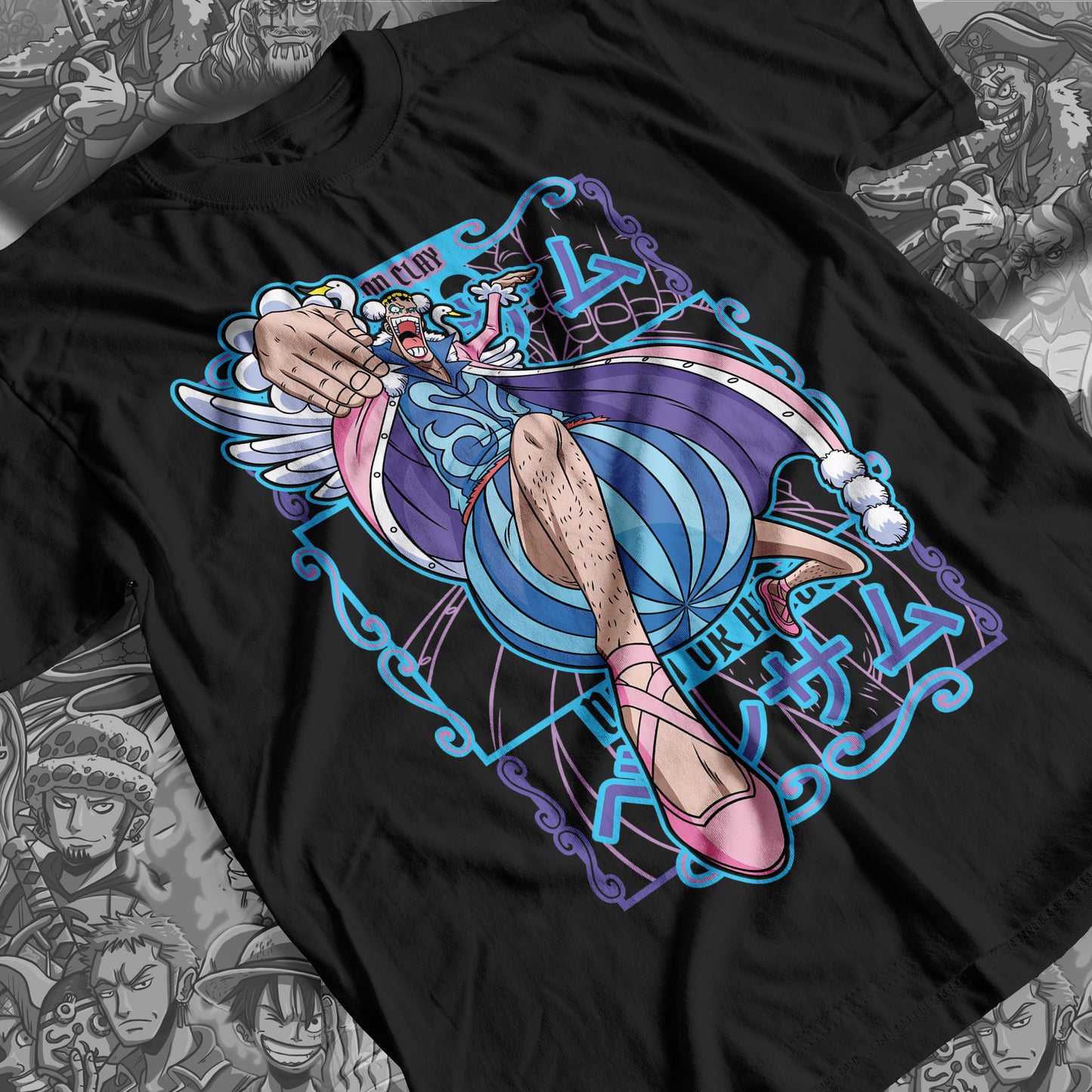 One Piece - Bon Clay Premium Anime Design, High Quality DTF Print, 100% Cotton Shirt
