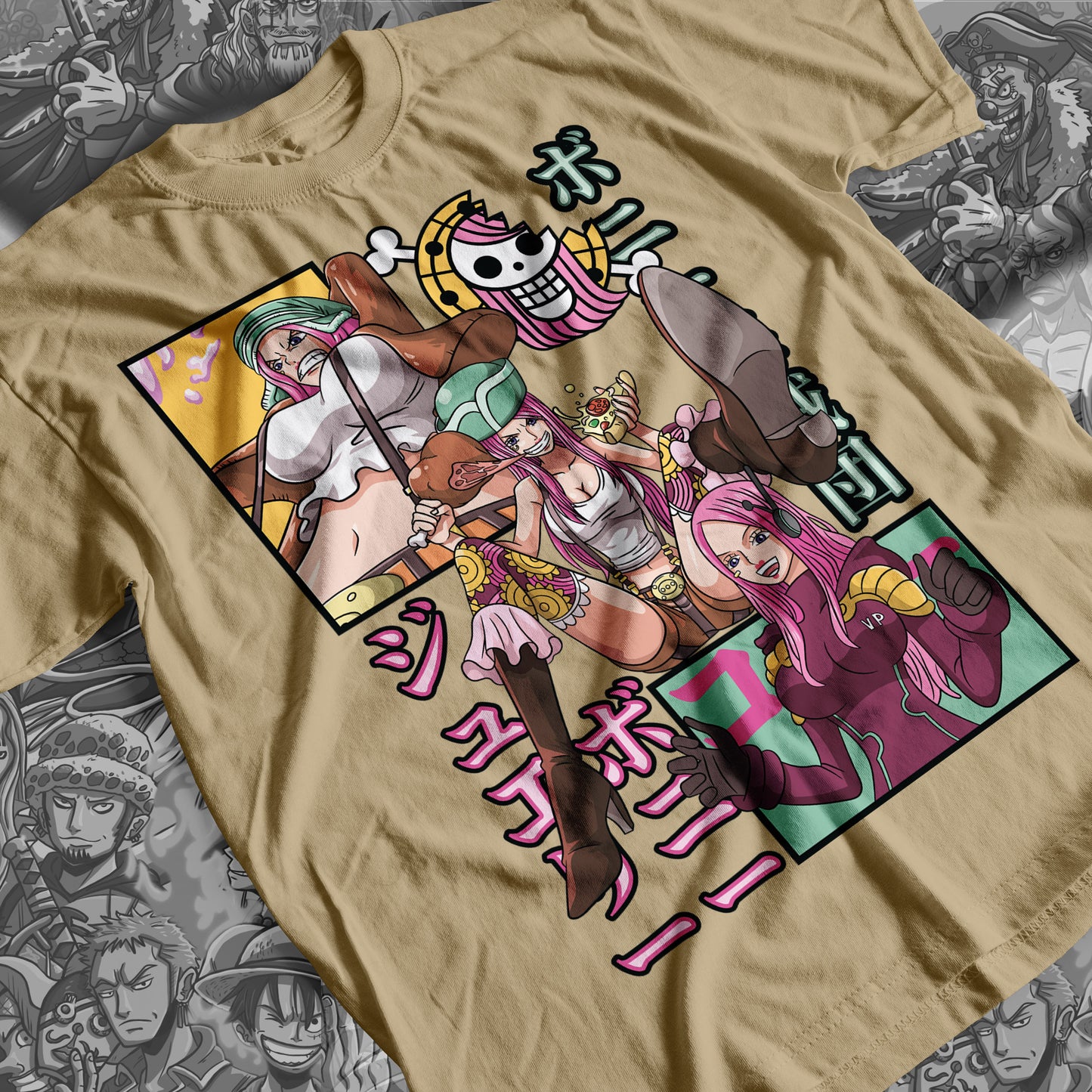One Piece - Bonney 02 Premium Anime Design, High Quality DTF Print, 100% Cotton Shirt