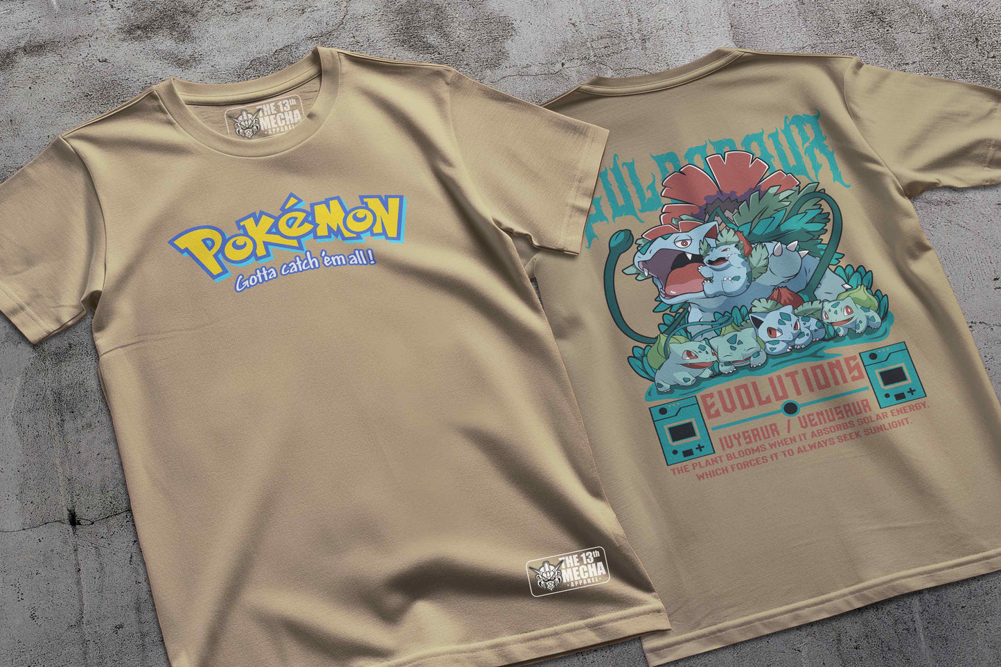 Pokemon - Bulbasaur 01 Premium Anime Design, High Quality DTF Print, 100% Cotton Shirt