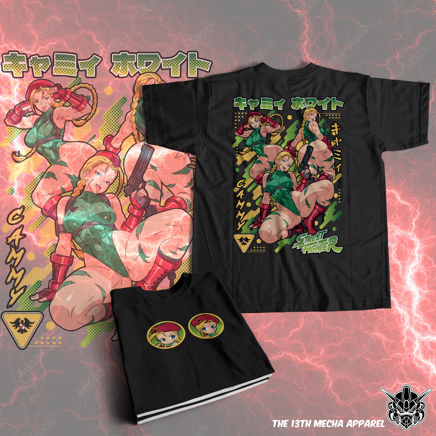 Waifu - Cammy 01 Premium Anime Design, High Quality DTF Print, 100% Cotton Shirt