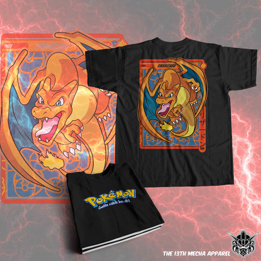 Pokemon - Charizard 01 Premium Anime Design, High Quality DTF Print, 100% Cotton Shirt