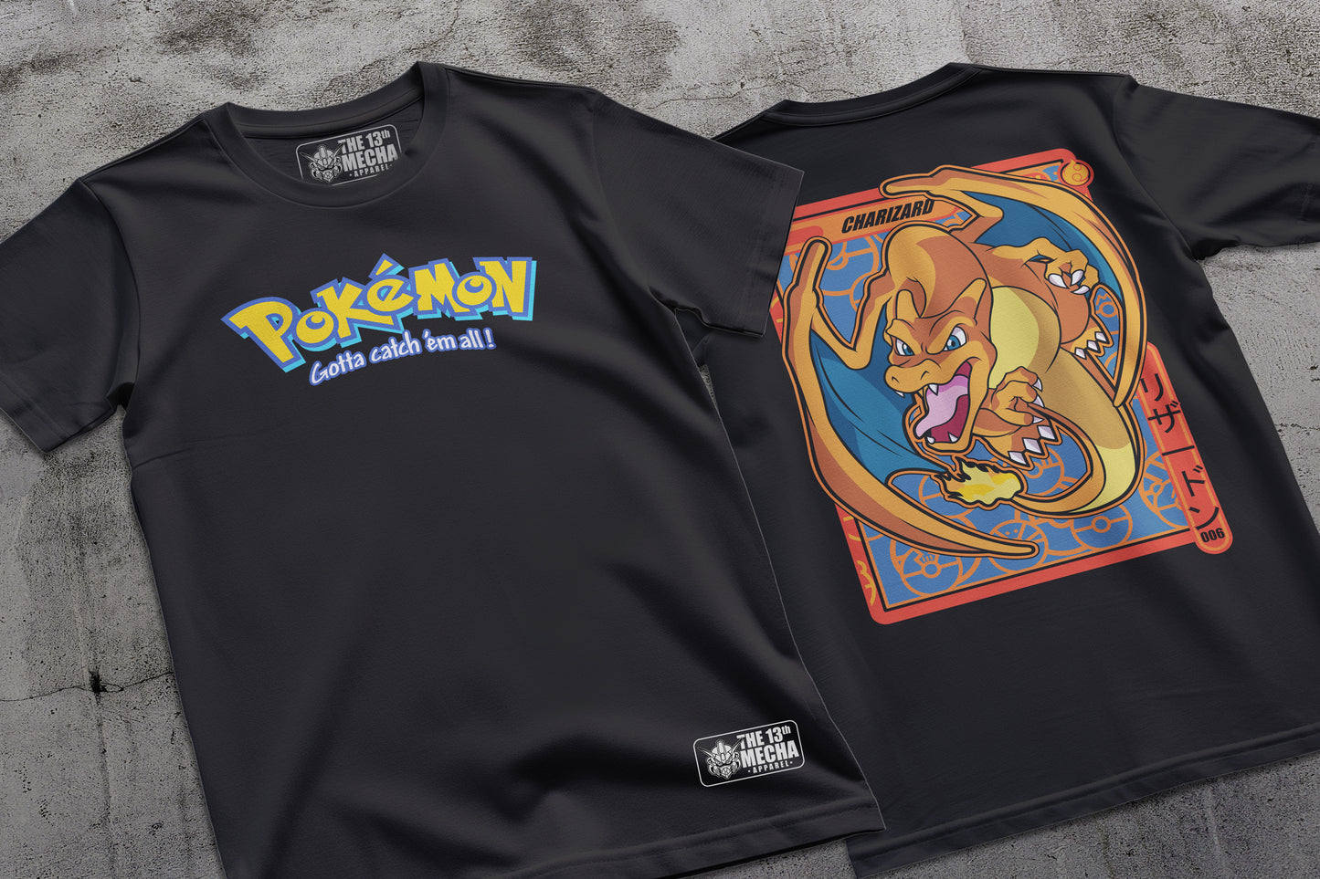 Pokemon - Charizard 01 Premium Anime Design, High Quality DTF Print, 100% Cotton Shirt