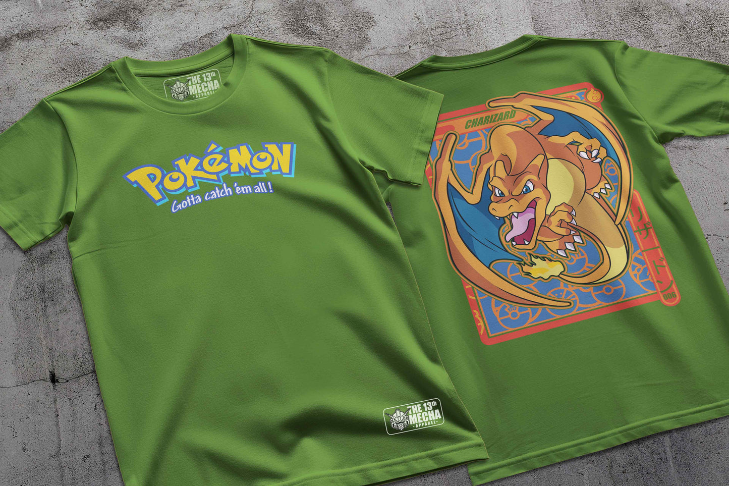 Pokemon - Charizard 01 Premium Anime Design, High Quality DTF Print, 100% Cotton Shirt