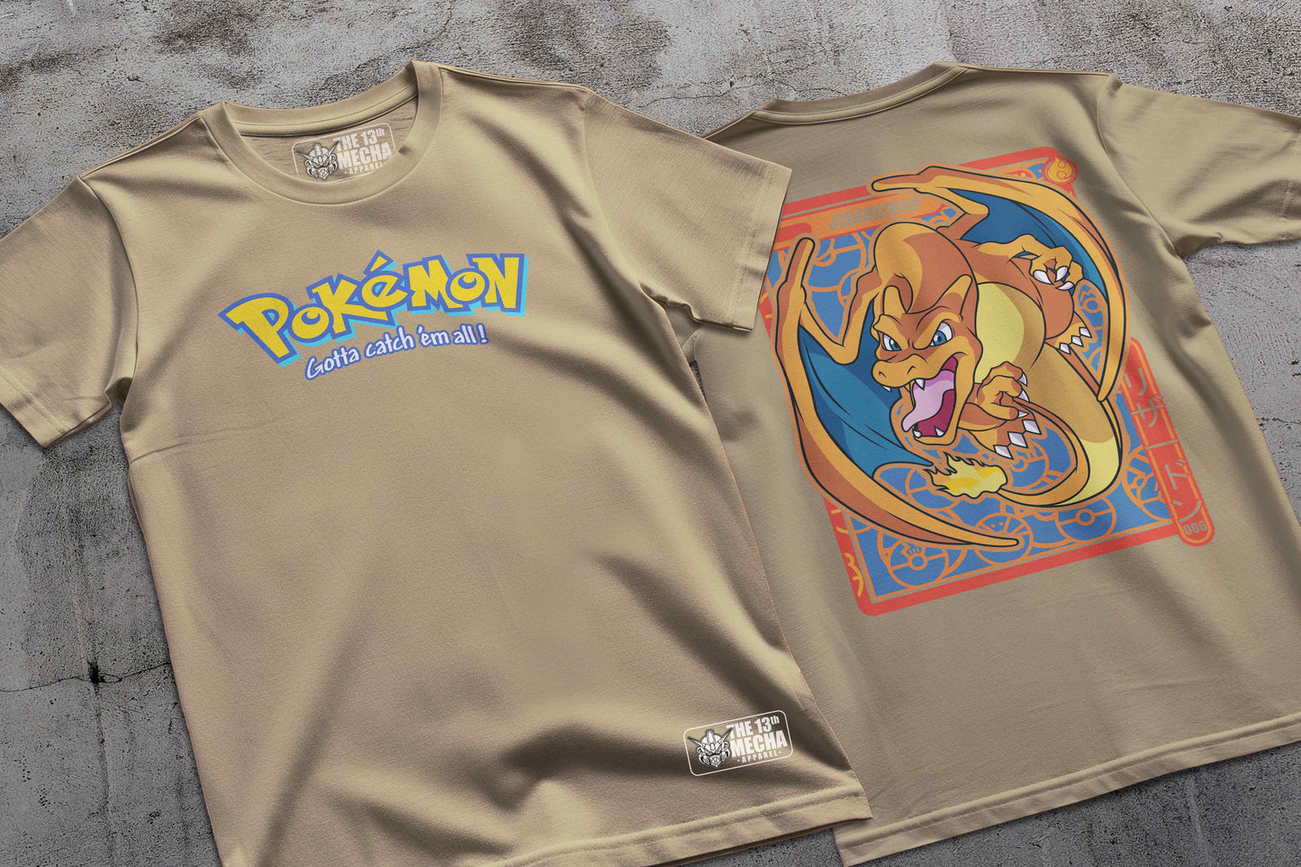 Pokemon - Charizard 01 Premium Anime Design, High Quality DTF Print, 100% Cotton Shirt