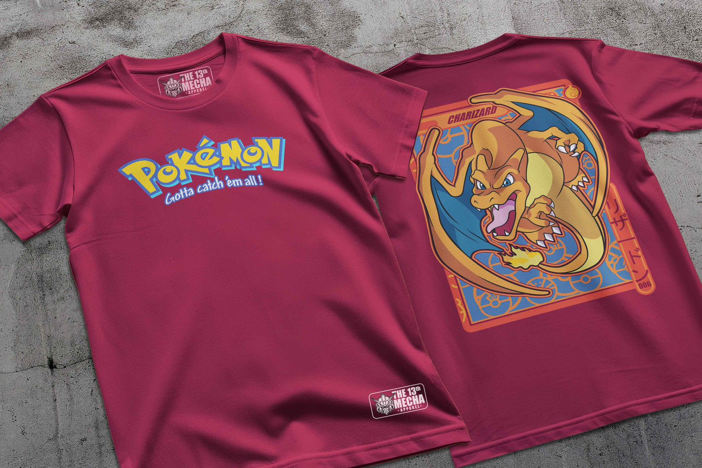 Pokemon - Charizard 01 Premium Anime Design, High Quality DTF Print, 100% Cotton Shirt