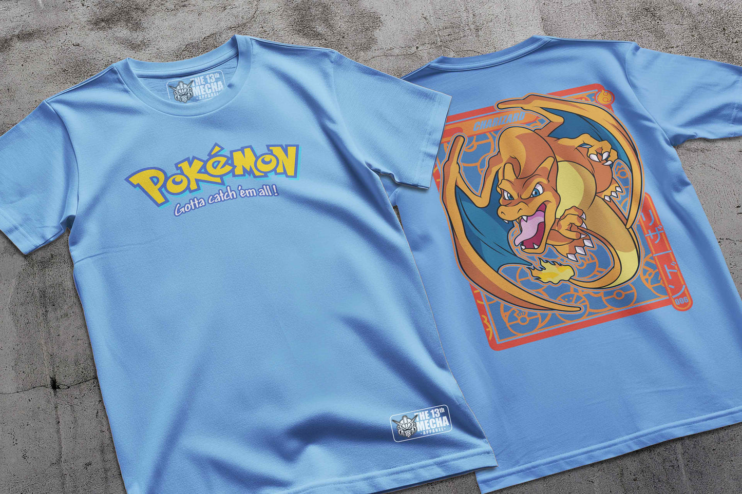 Pokemon - Charizard 01 Premium Anime Design, High Quality DTF Print, 100% Cotton Shirt