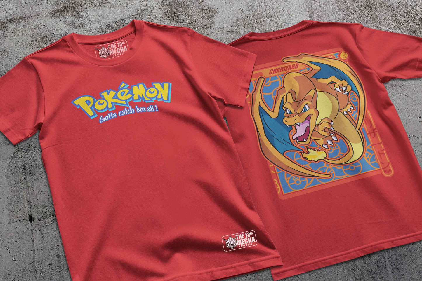 Pokemon - Charizard 01 Premium Anime Design, High Quality DTF Print, 100% Cotton Shirt
