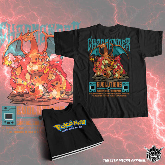 Pokemon - Charmander 01 Premium Anime Design, High Quality DTF Print, 100% Cotton Shirt