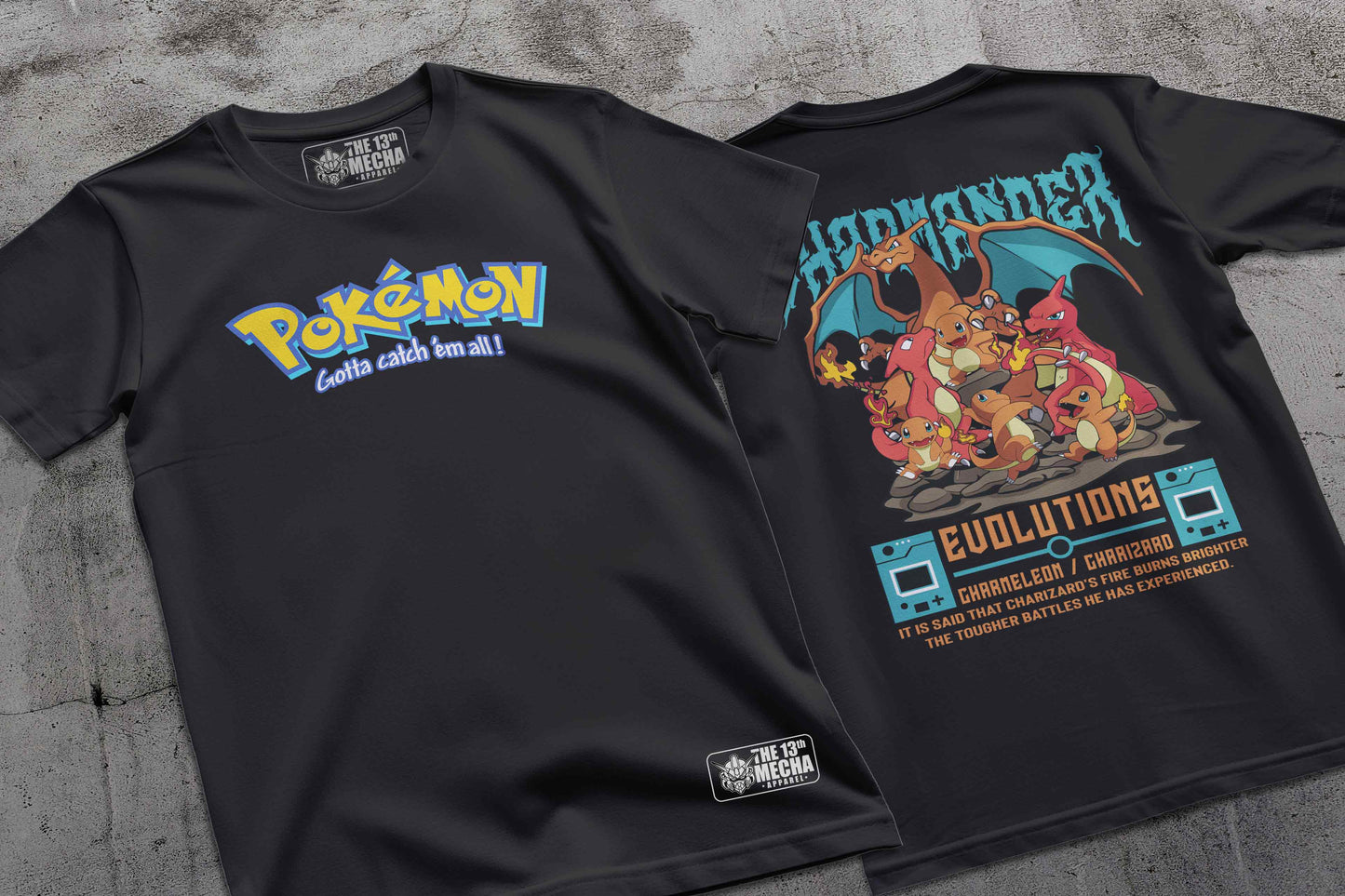 Pokemon - Charmander 01 Premium Anime Design, High Quality DTF Print, 100% Cotton Shirt