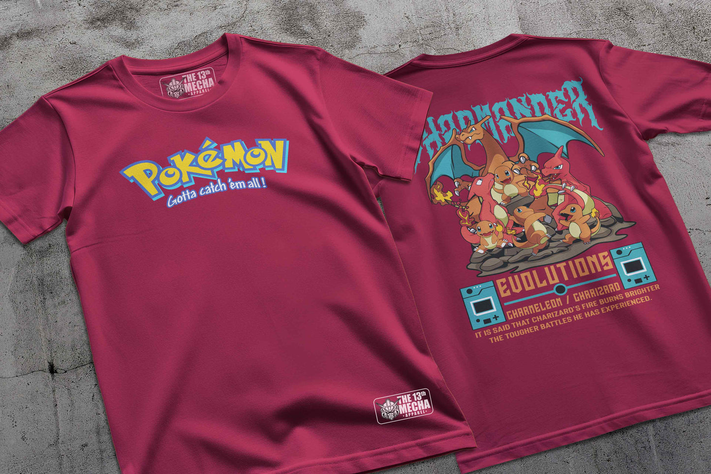 Pokemon - Charmander 01 Premium Anime Design, High Quality DTF Print, 100% Cotton Shirt