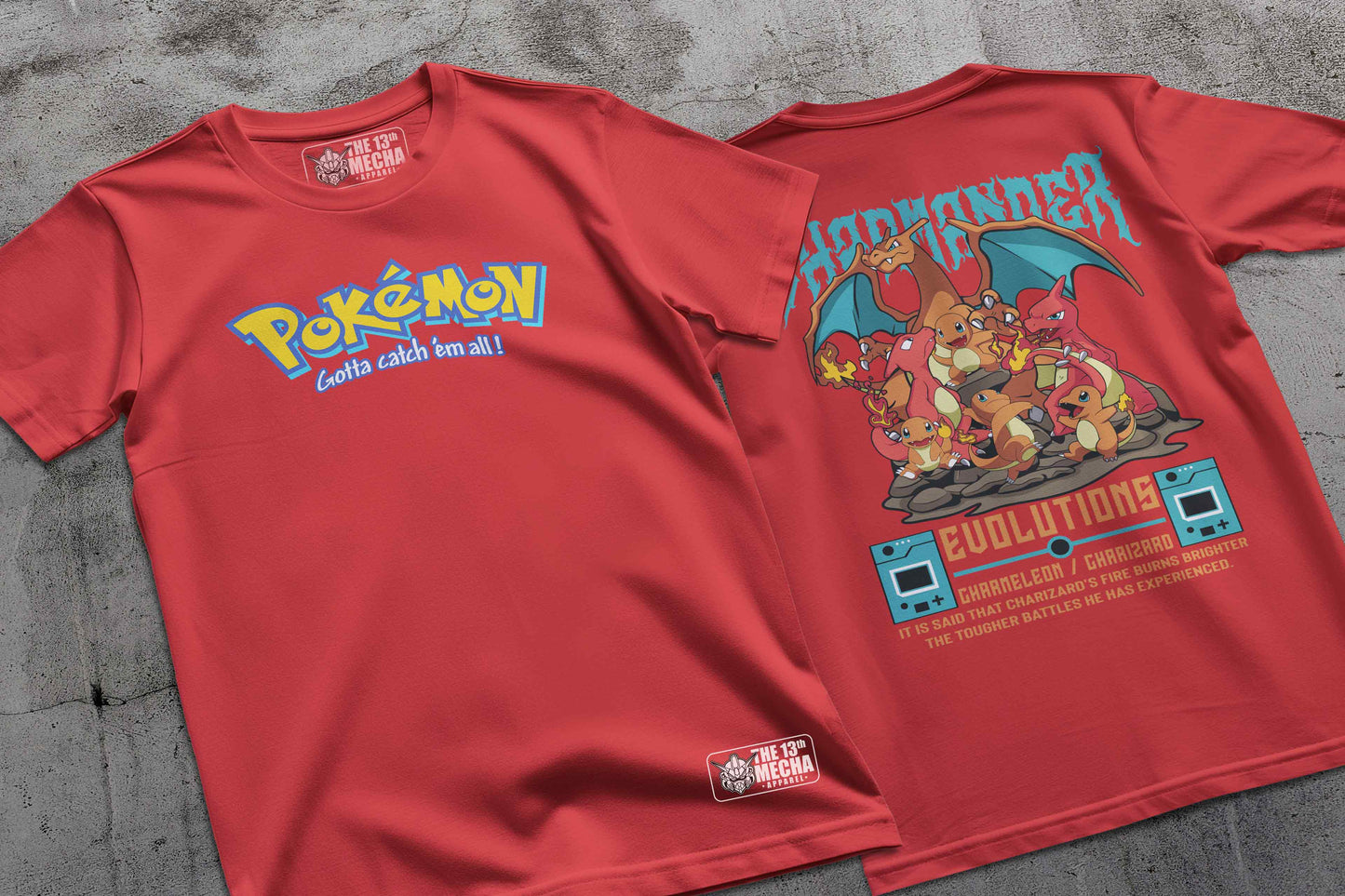 Pokemon - Charmander 01 Premium Anime Design, High Quality DTF Print, 100% Cotton Shirt