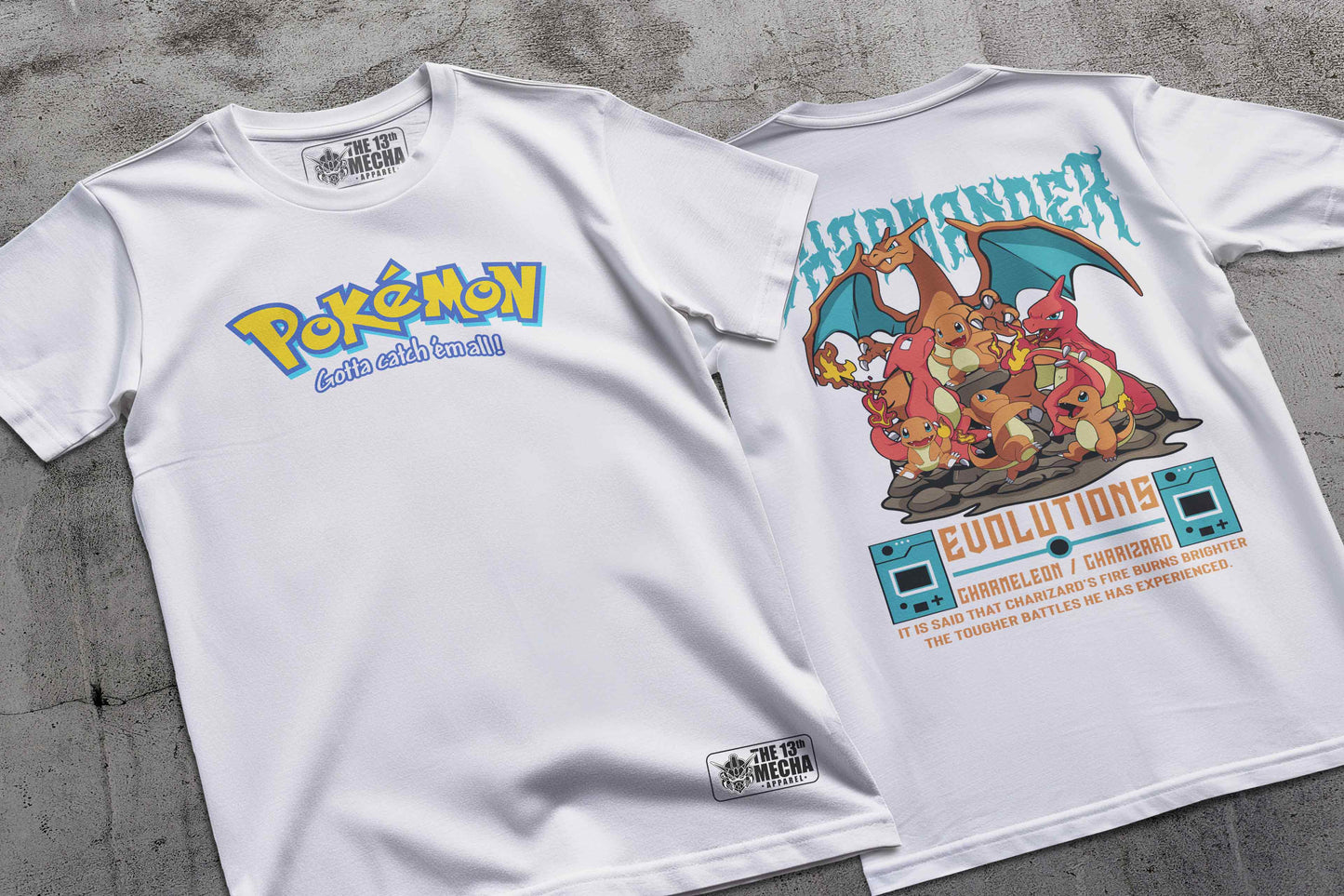 Pokemon - Charmander 01 Premium Anime Design, High Quality DTF Print, 100% Cotton Shirt
