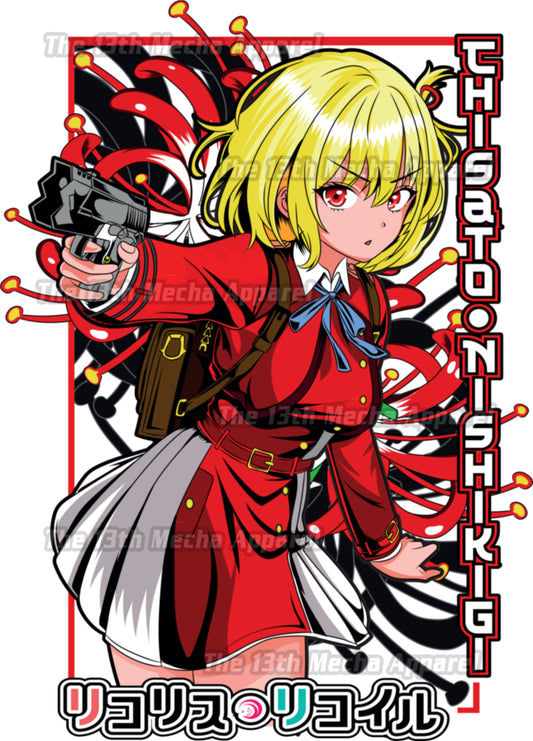 Lycoris Recoil - Chisato 01 Premium Anime Design, High Quality DTF Print, 100% Cotton Shirt