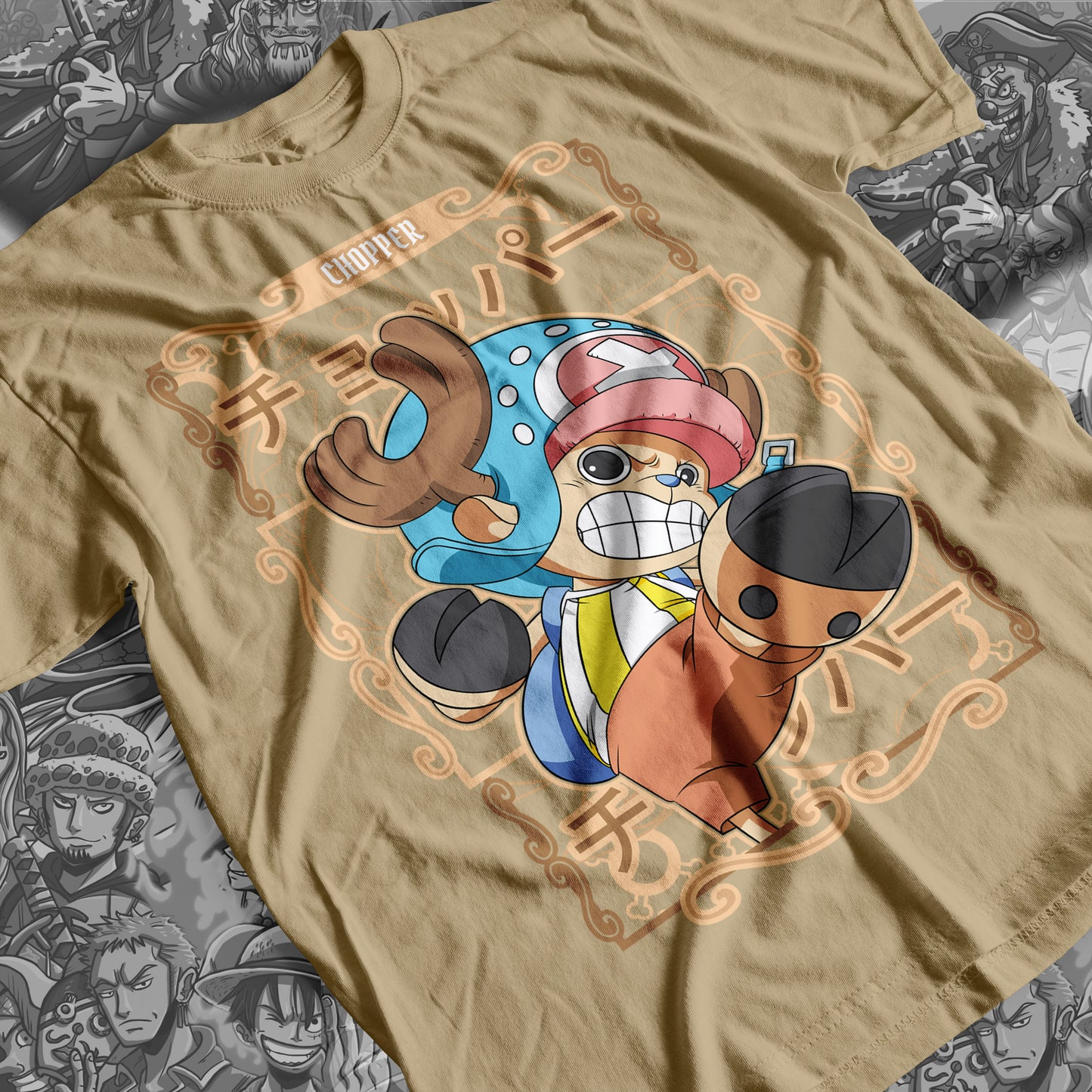 One Piece - Chopper 02 Premium Anime Design, High Quality DTF Print, 100% Cotton Shirt