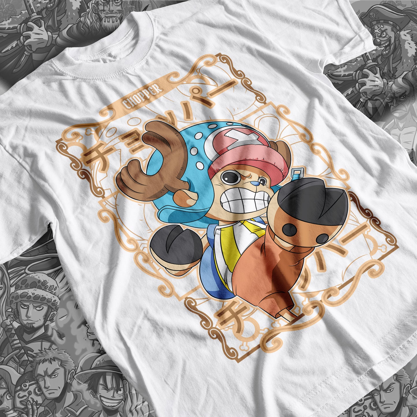 One Piece - Chopper 02 Premium Anime Design, High Quality DTF Print, 100% Cotton Shirt