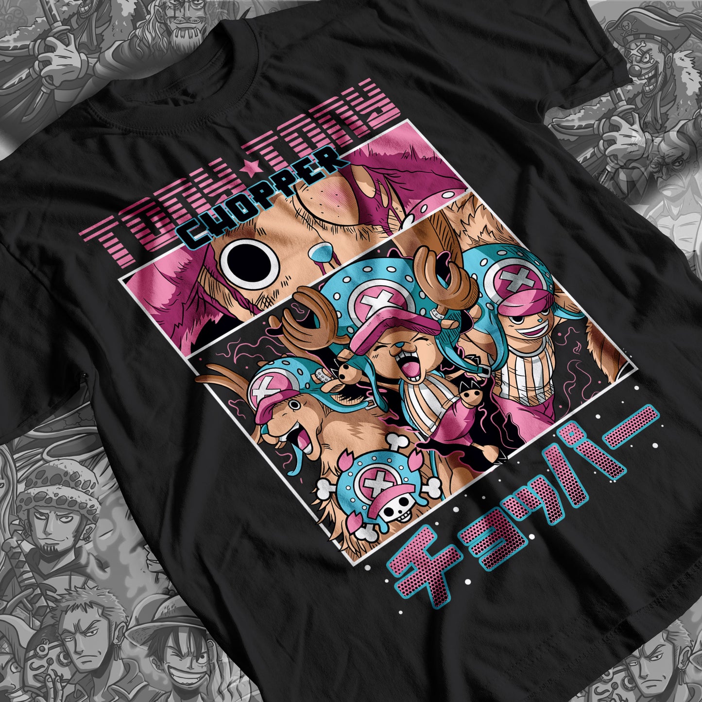 One Piece - Chopper Premium Anime Design, High Quality DTF Print, 100% Cotton Shirt