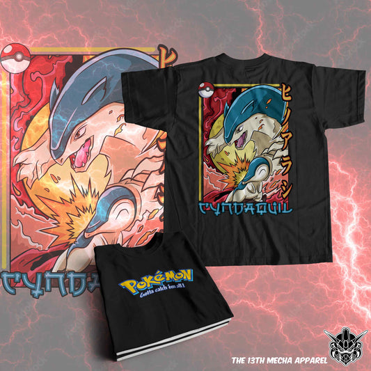 Pokemon - Cyndaquil 01 Premium Anime Design, High Quality DTF Print, 100% Cotton Shirt