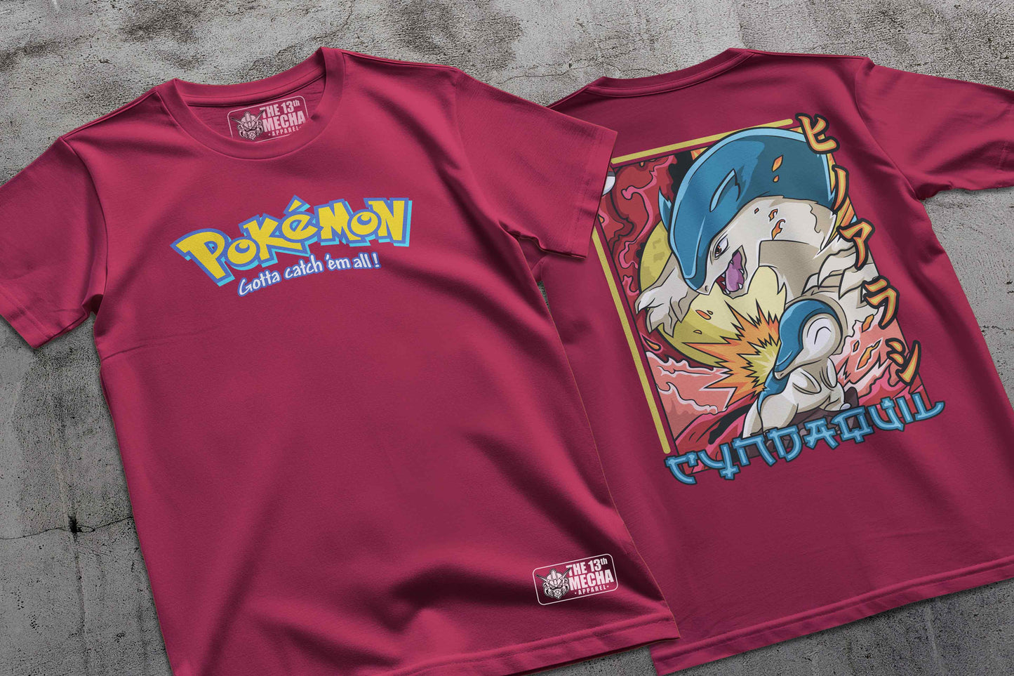 Pokemon - Cyndaquil 01 Premium Anime Design, High Quality DTF Print, 100% Cotton Shirt