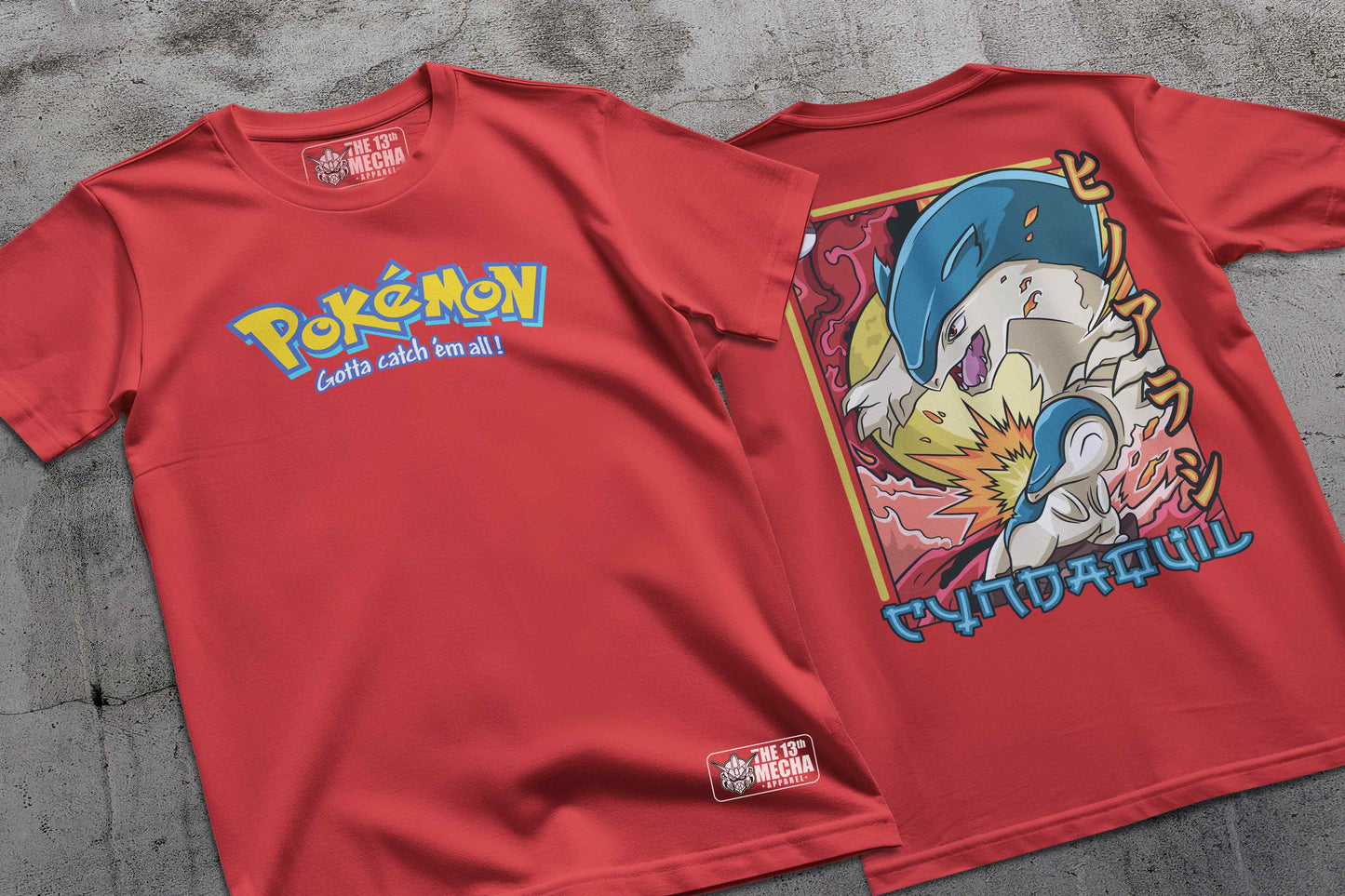 Pokemon - Cyndaquil 01 Premium Anime Design, High Quality DTF Print, 100% Cotton Shirt