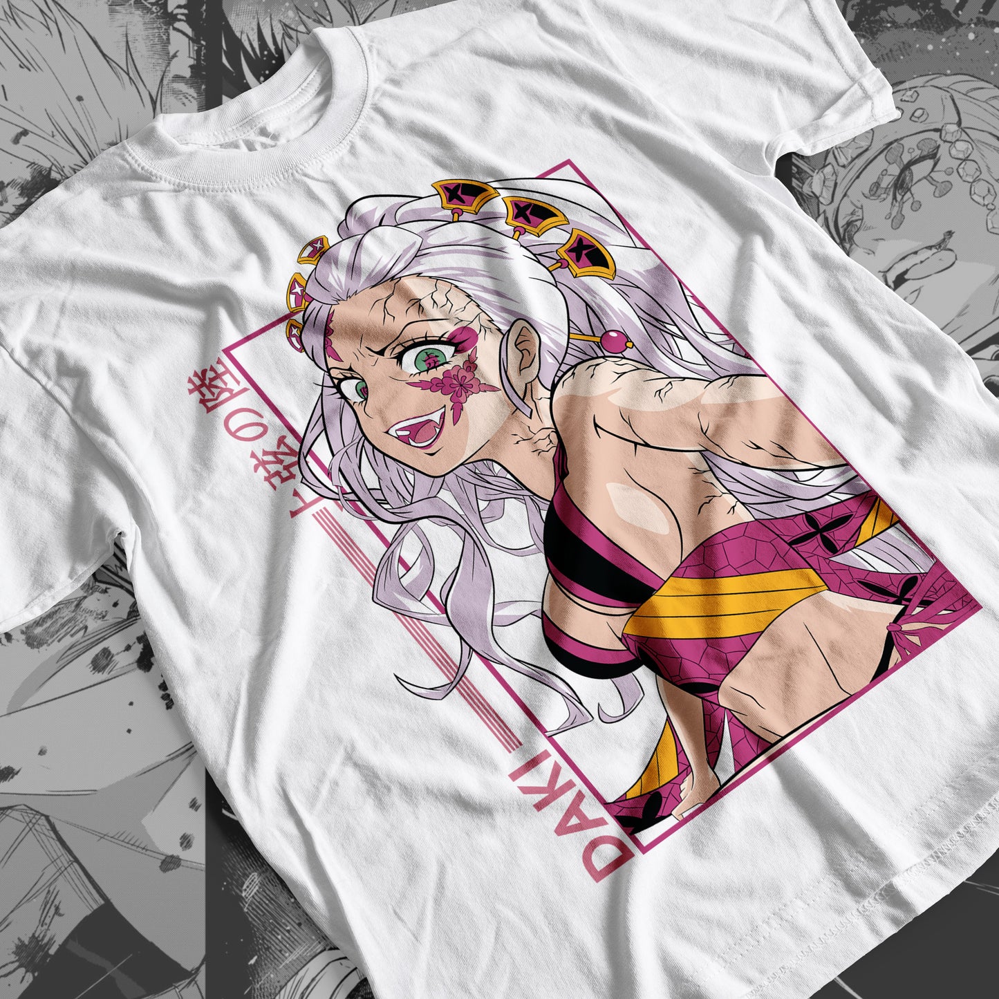 Demon Slayer - Daki 02 Premium Anime Design, High Quality DTF Print, 100% Cotton Shirt