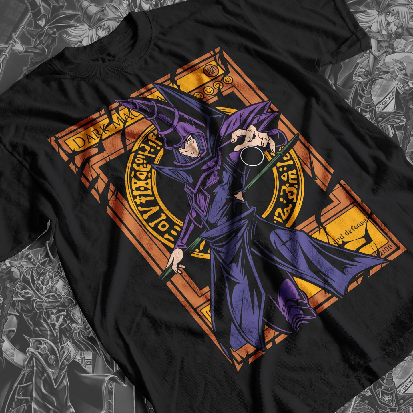 Yu-Gi-Oh! - Dark Magician 03 Premium Anime Design, High Quality DTF Print, 100% Cotton Shirt