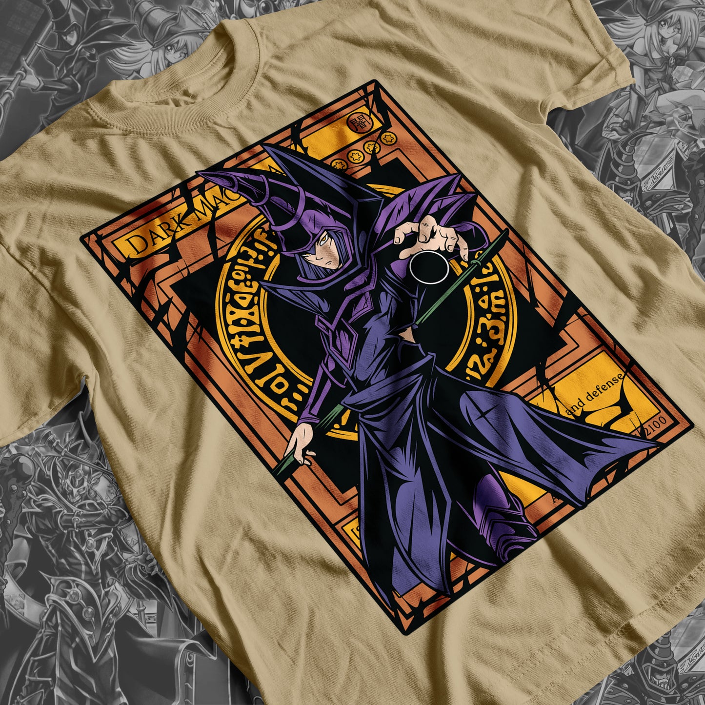 Yu-Gi-Oh! - Dark Magician 03 Premium Anime Design, High Quality DTF Print, 100% Cotton Shirt