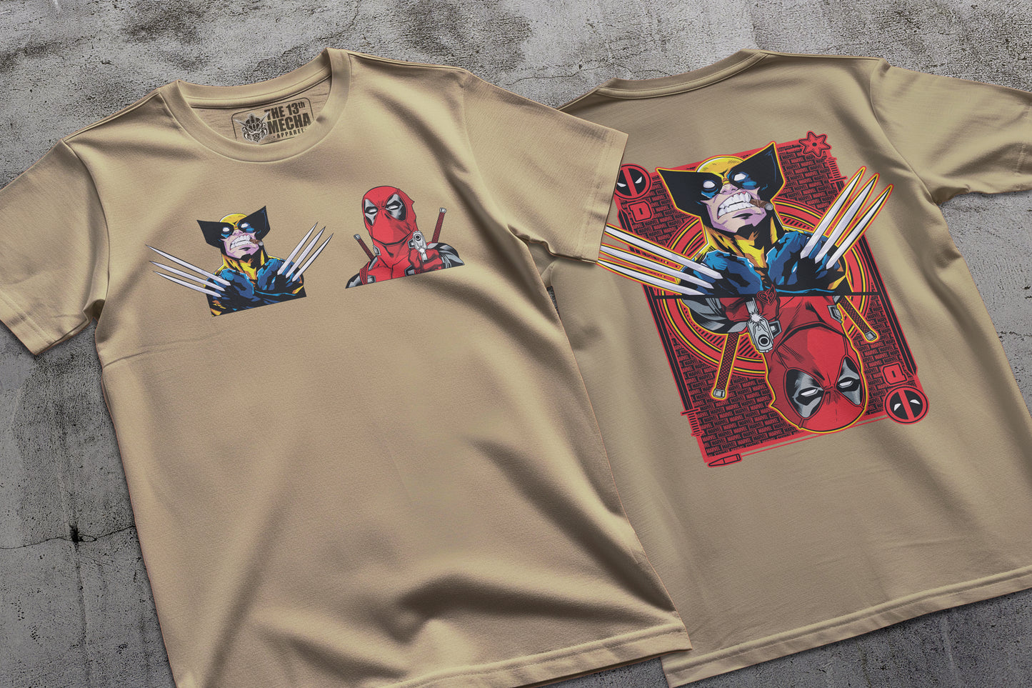 Marvel - Deadpool and Wolverine 01 Premium Anime Design, High Quality DTF Print, 100% Cotton Shirt