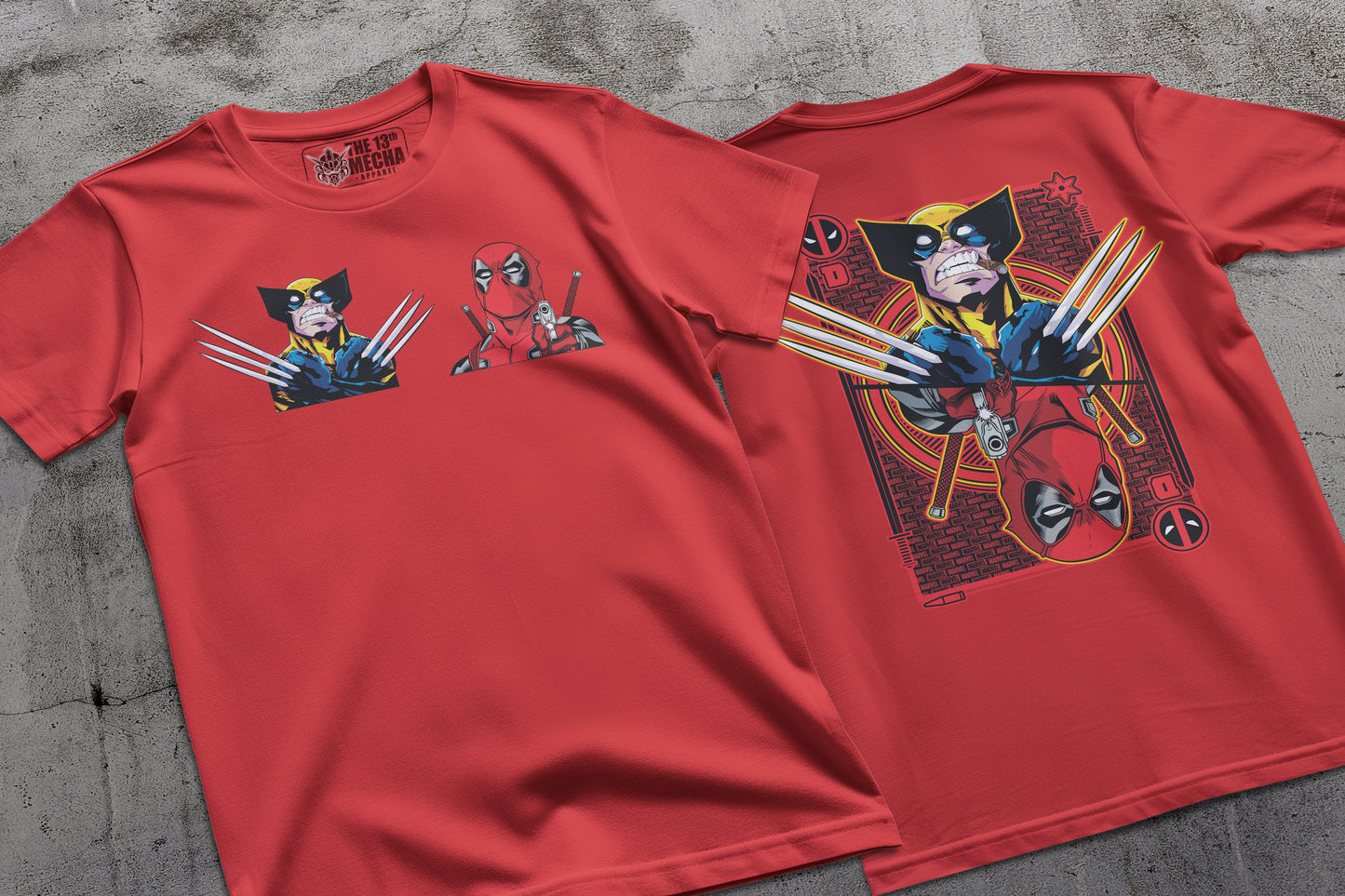 Marvel - Deadpool and Wolverine 01 Premium Anime Design, High Quality DTF Print, 100% Cotton Shirt