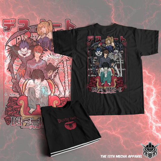 Death Note 01 Premium Anime Design, High Quality DTF Print, 100% Cotton Shirt