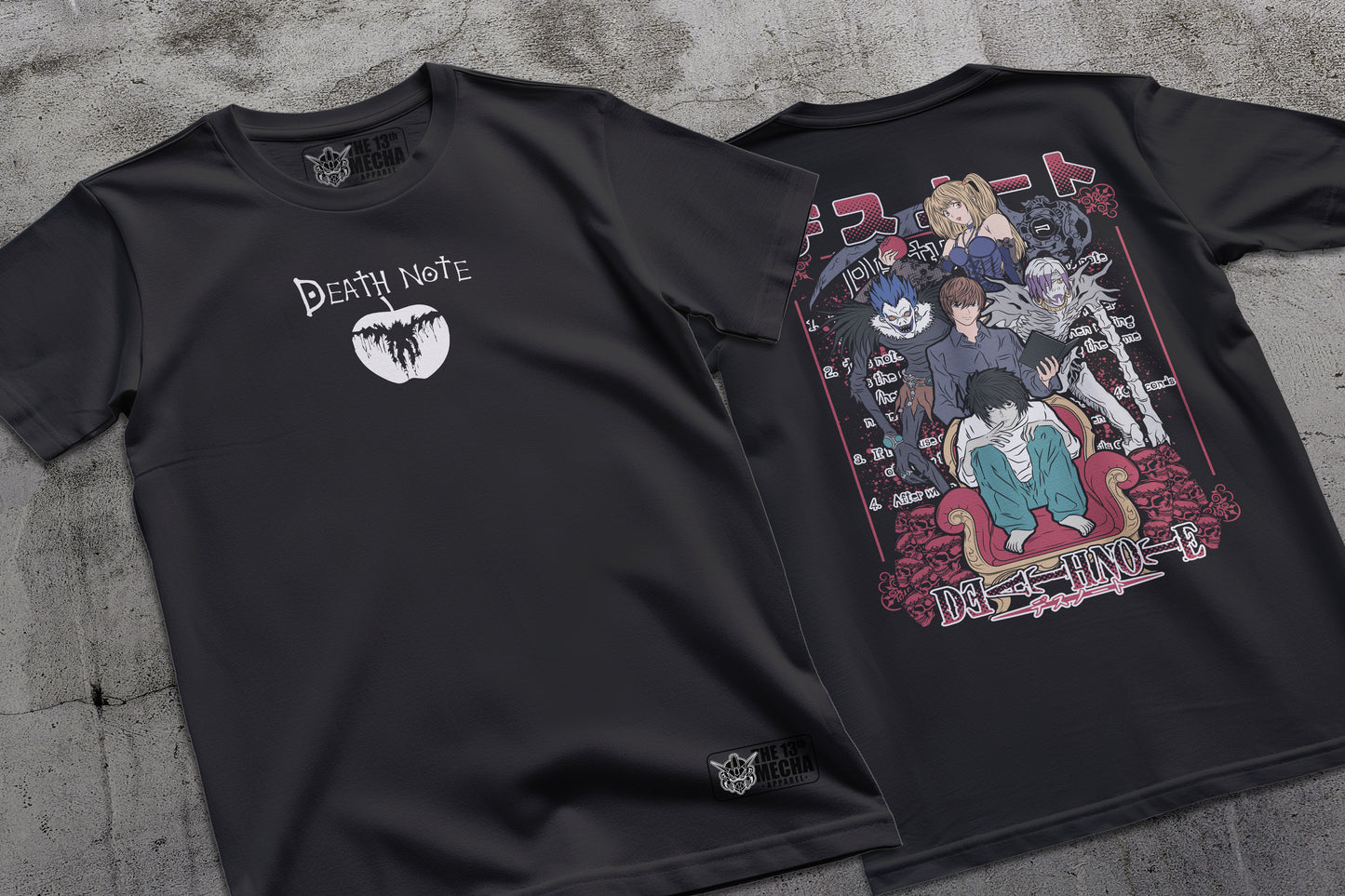 Death Note 01 Premium Anime Design, High Quality DTF Print, 100% Cotton Shirt
