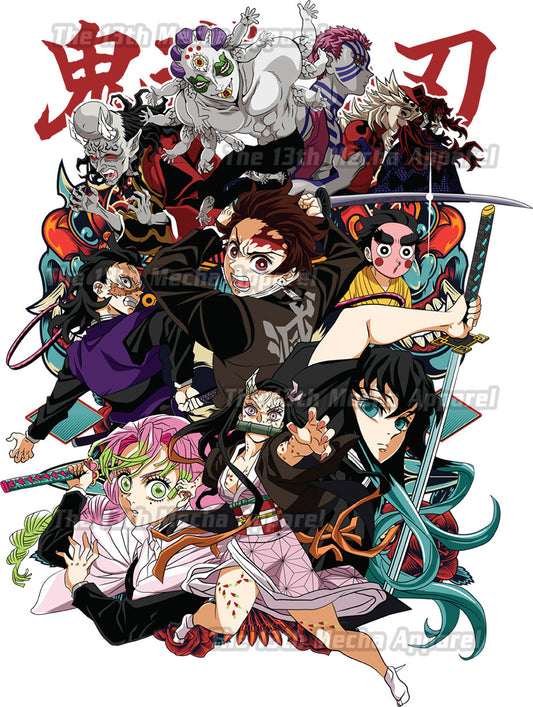 Demon Slayer - Swordsmith Arc 01 Premium Anime Design, High Quality DTF Print, 100% Cotton Shirt
