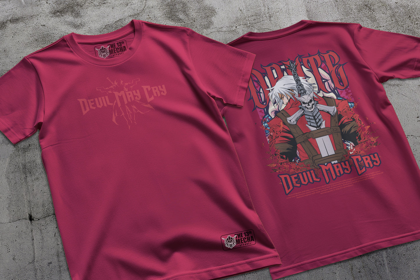Devil May Cry - Dante 02 Premium Anime Design, High Quality DTF Print, 100% Cotton Shirt