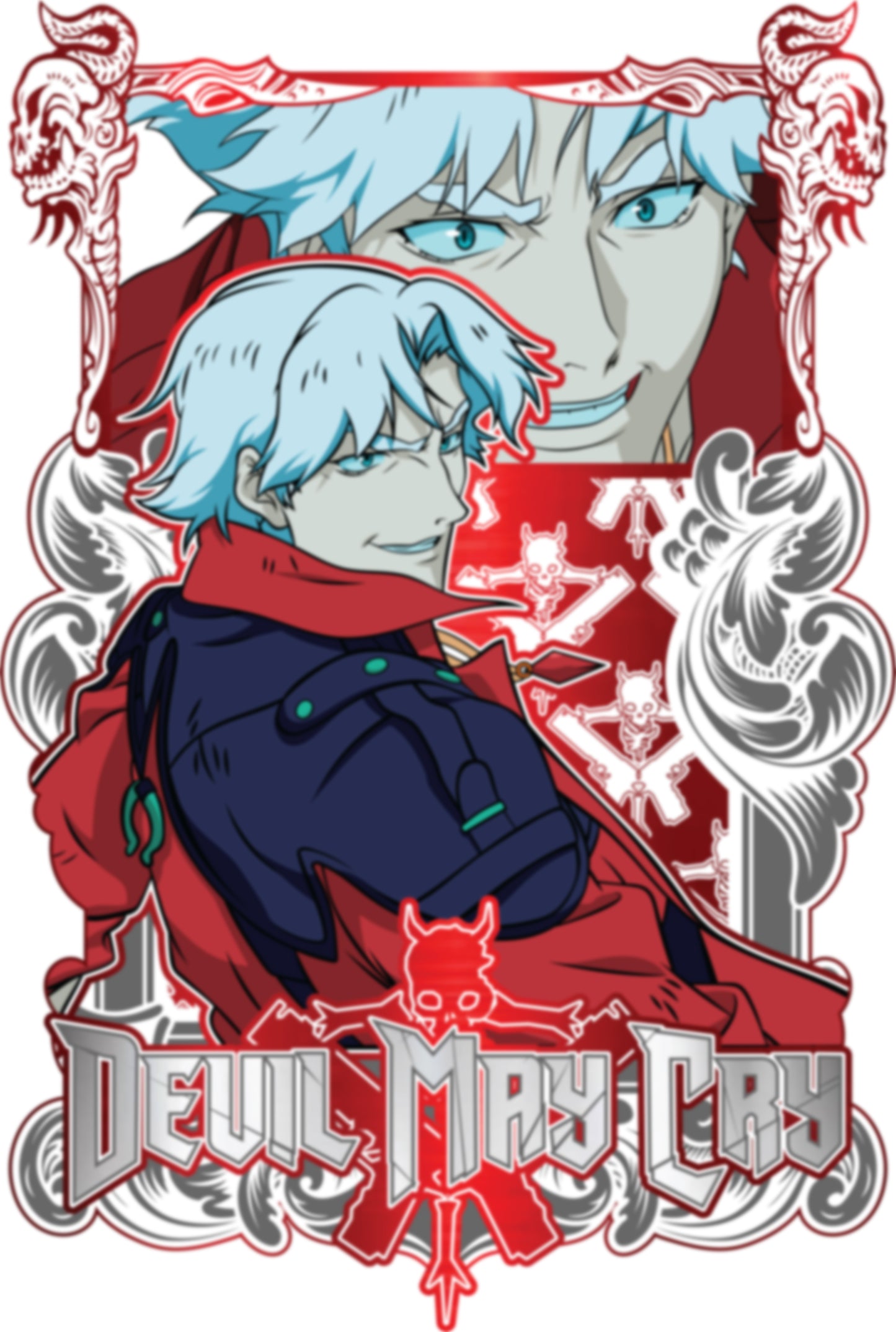 Devil May Cry - Dante 03 Premium Anime Design, High Quality DTF Print, 100% Cotton Shirt