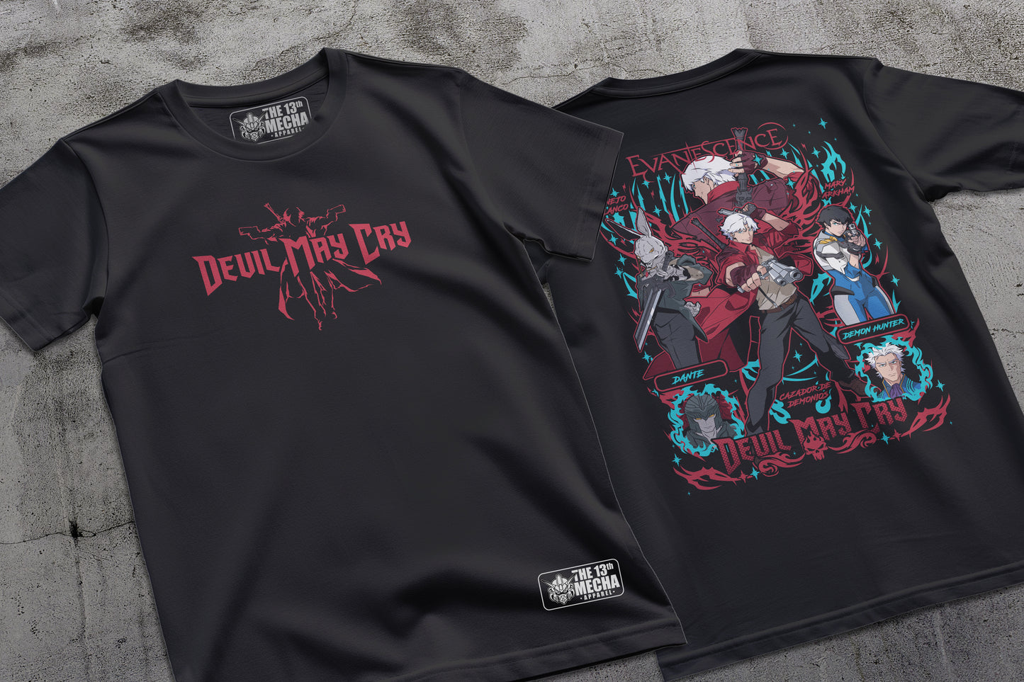 Devil May Cry - Dante 01 Premium Anime Design, High Quality DTF Print, 100% Cotton Shirt
