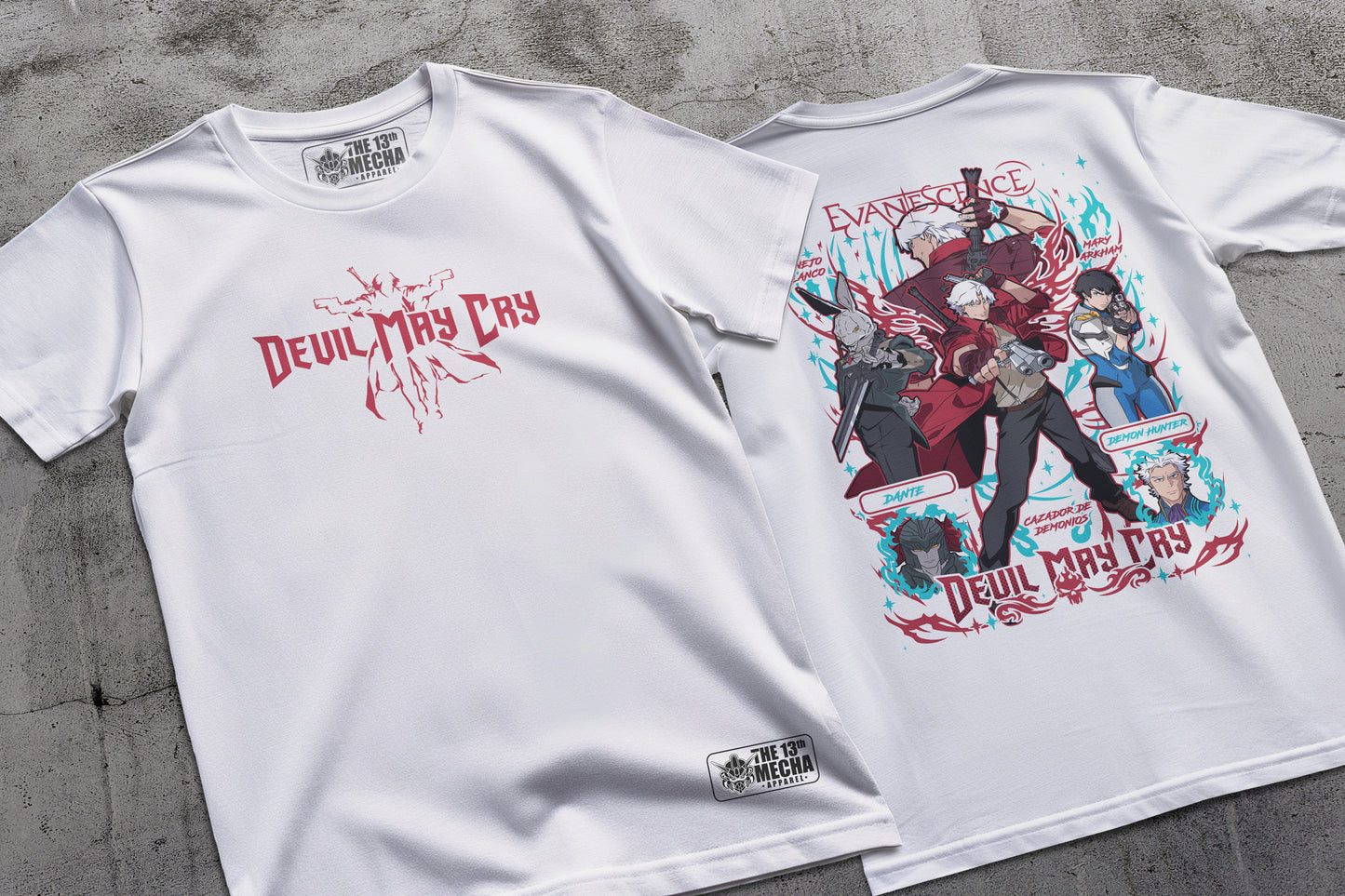 Devil May Cry - Dante 01 Premium Anime Design, High Quality DTF Print, 100% Cotton Shirt