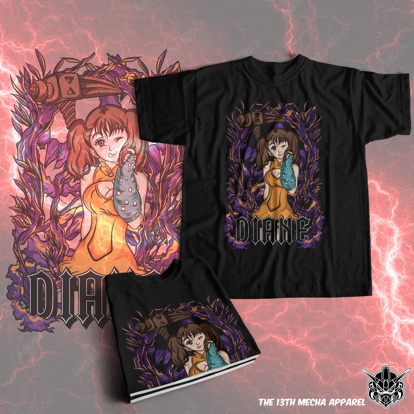 7 Deadly Sins Serpent Sin of Envy - Diane 02 Premium Anime Design, High Quality DTF Print, 100% Cotton Shirt