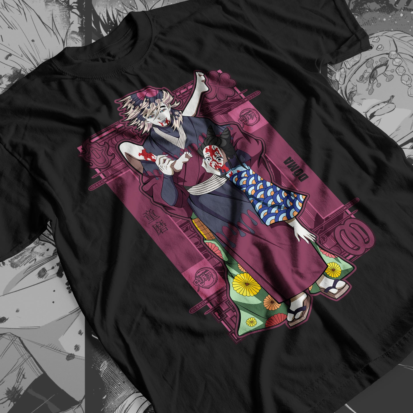 Demon Slayer - Doma 02 Premium Anime Design, High Quality DTF Print, 100% Cotton Shirt