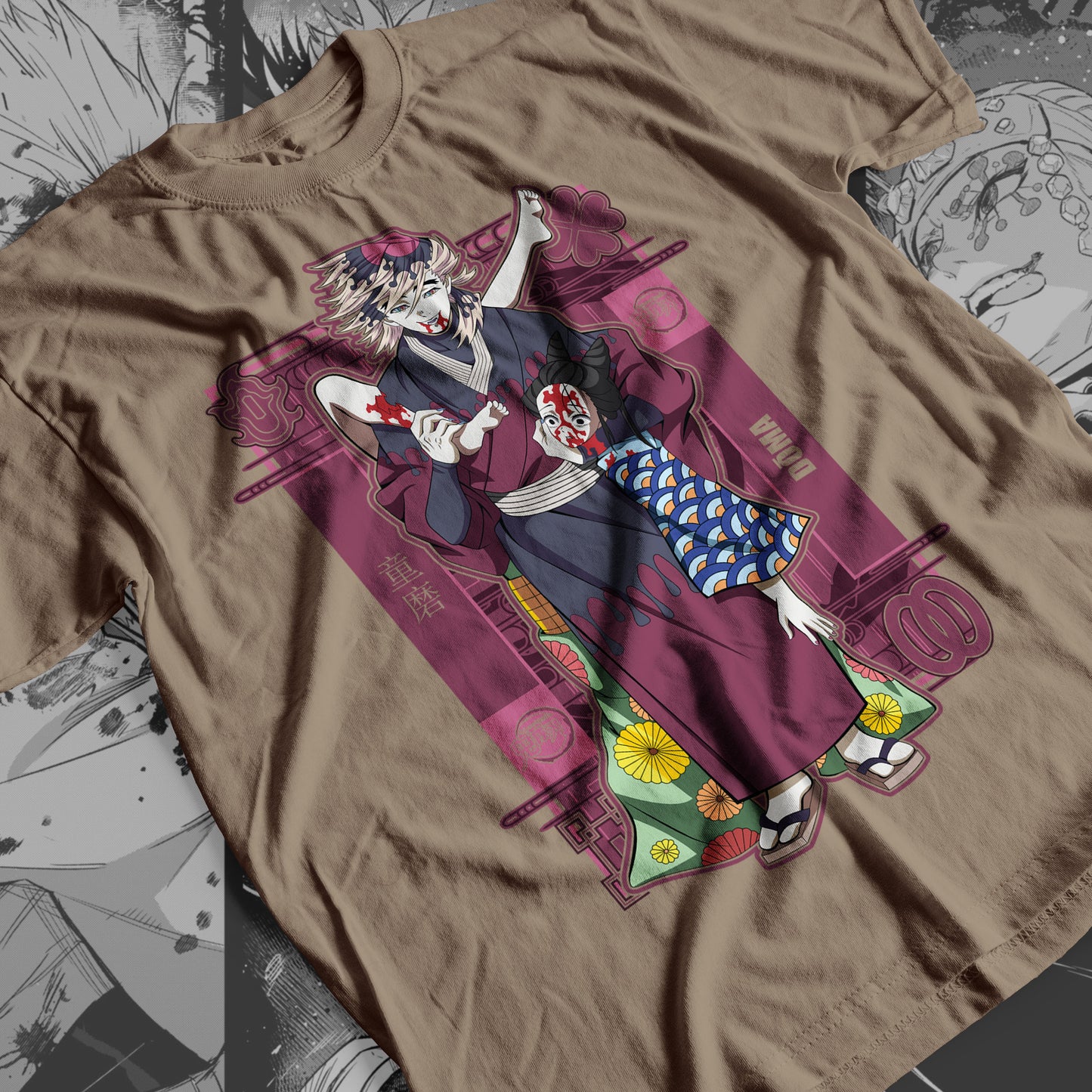 Demon Slayer - Doma 02 Premium Anime Design, High Quality DTF Print, 100% Cotton Shirt