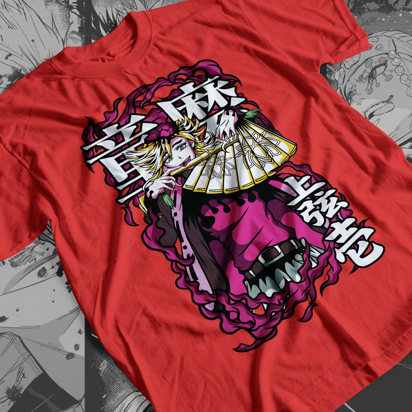 Demon Slayer - Doma 03 Premium Anime Design, High Quality DTF Print, 100% Cotton Shirt