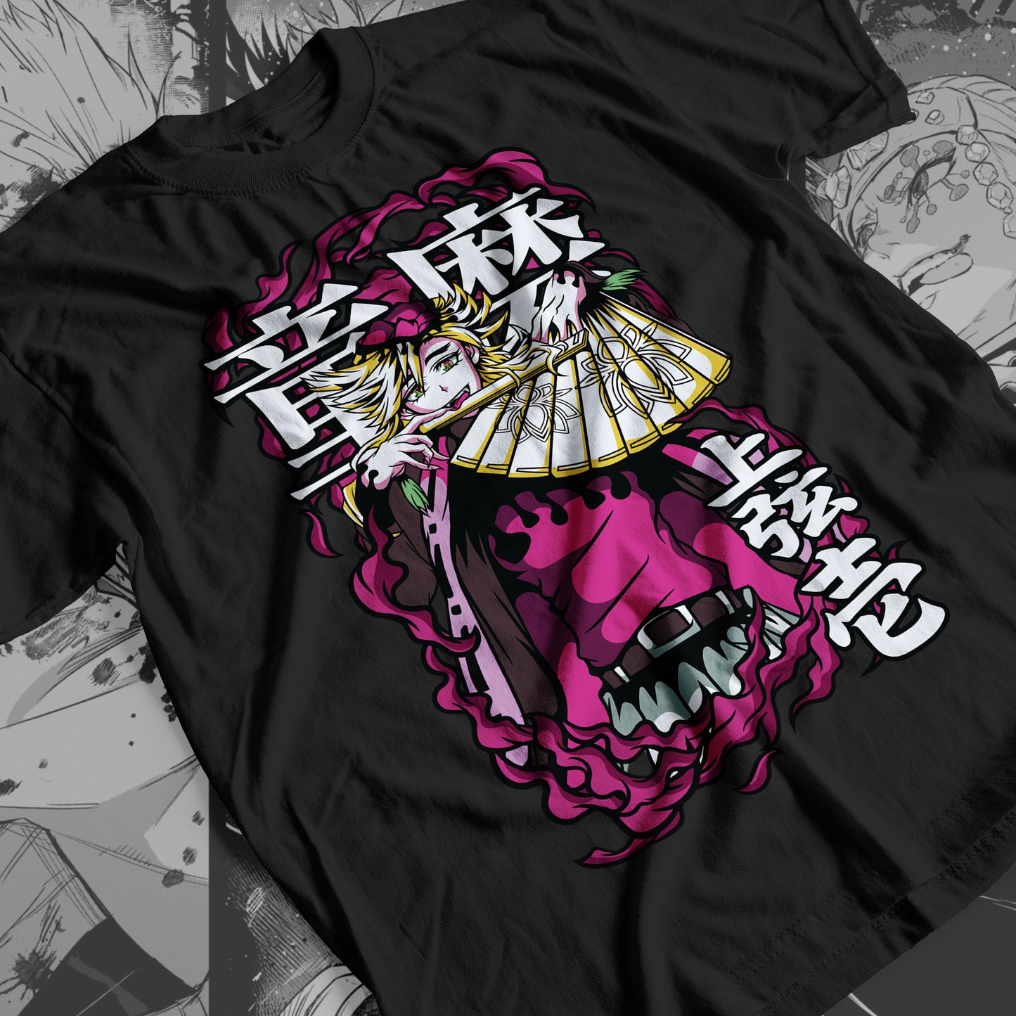Demon Slayer - Doma 03 Premium Anime Design, High Quality DTF Print, 100% Cotton Shirt