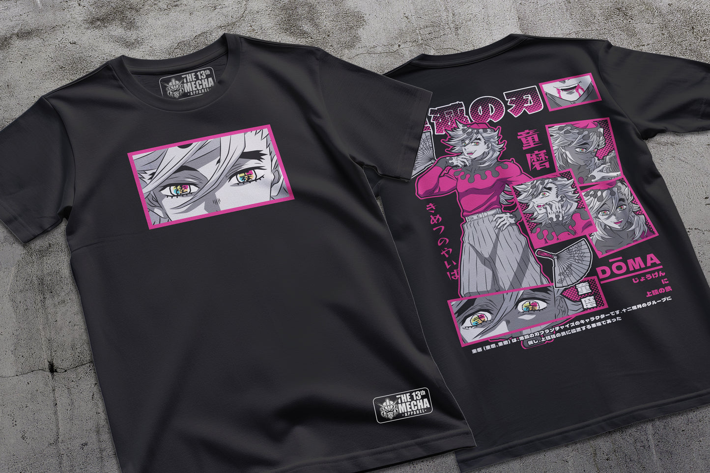Demon Slayer - Doma 01 Premium Anime Design, High Quality DTF Print, 100% Cotton Shirt