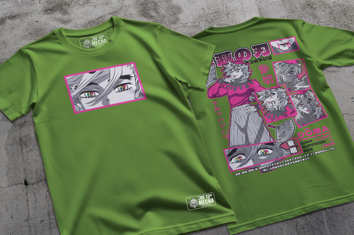 Demon Slayer - Doma 01 Premium Anime Design, High Quality DTF Print, 100% Cotton Shirt